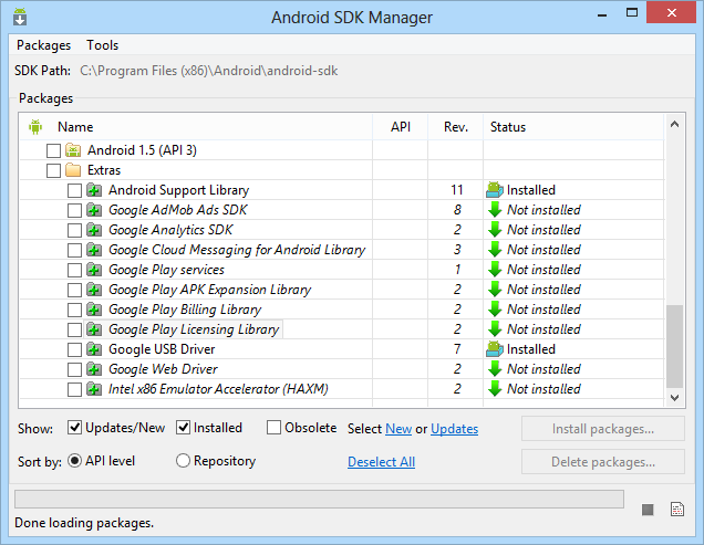 SDK manager